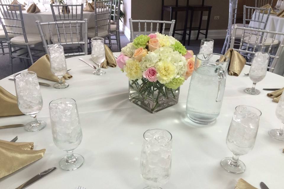 Low table centerpiece