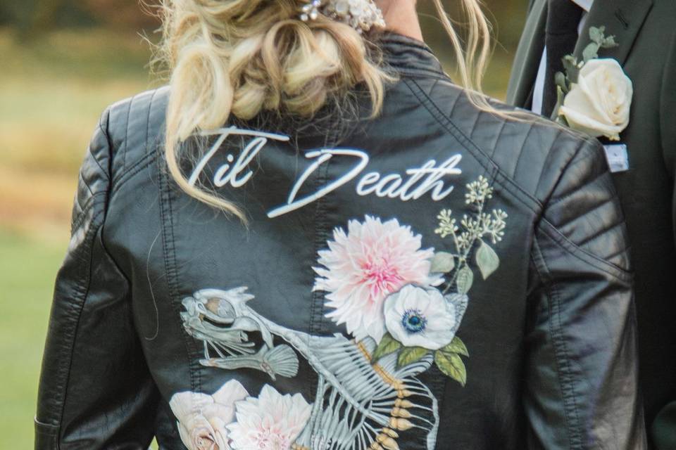 Til' Death Hand Painted Jacket