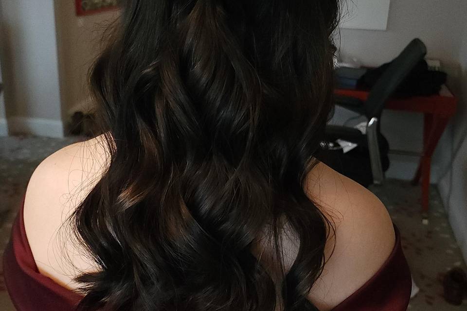 Half down style