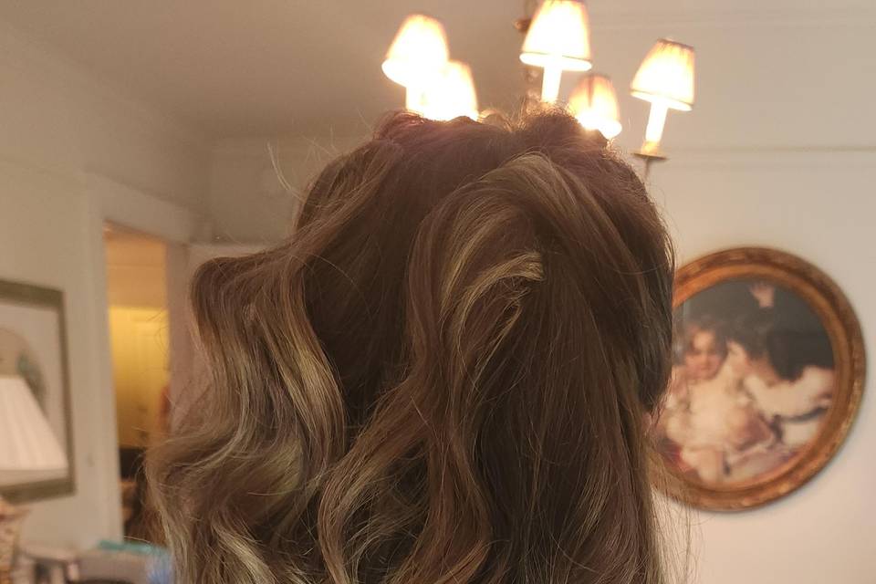 Half down style
