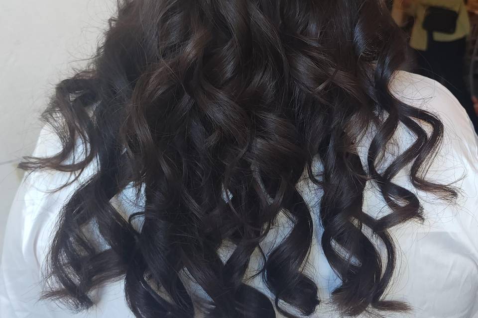 Half down style