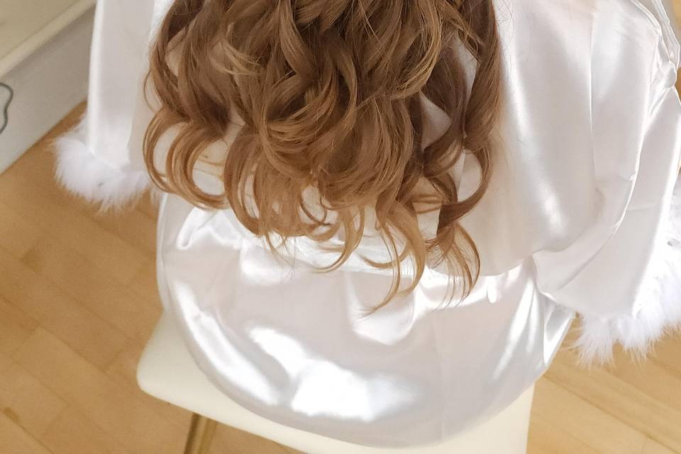 Half down style