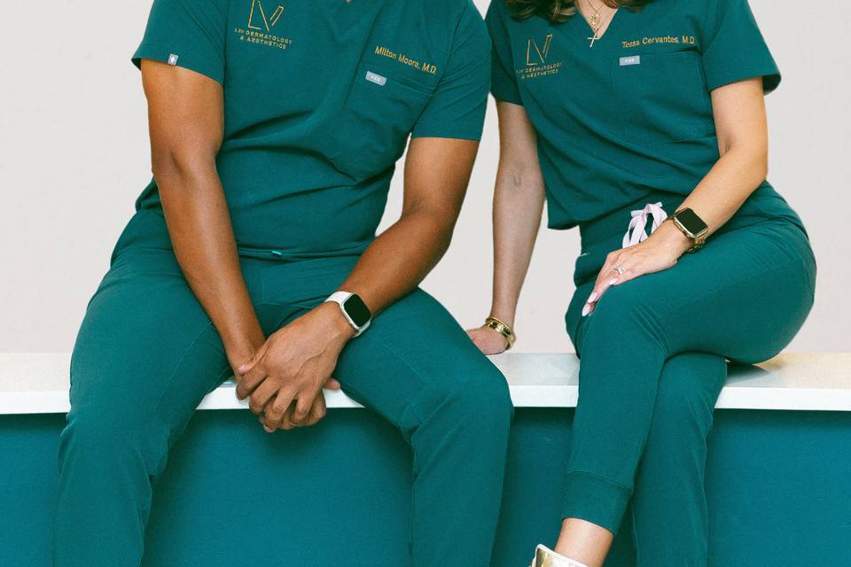 Dr. Cervantes and Dr. Moore