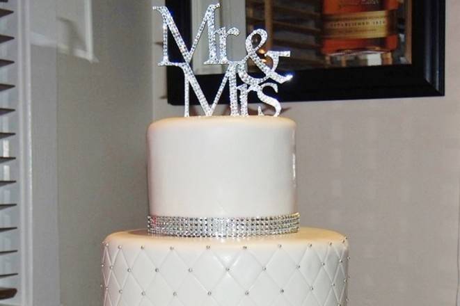 Fondant w/ Diamond & Edible Embellishments