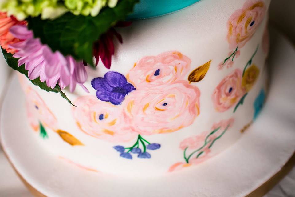 Half Sheet Ocean Breeze Flower Garden Cake – Country Cakes & Bakes