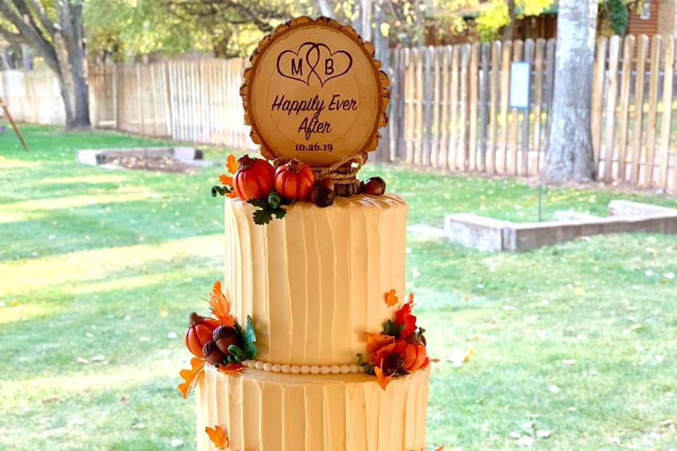 Pumpkin Wedding Cake