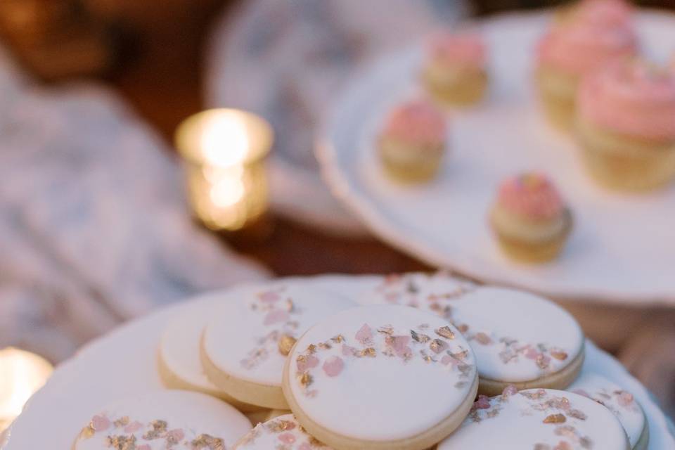 Pink Quarts Sugar Cookies