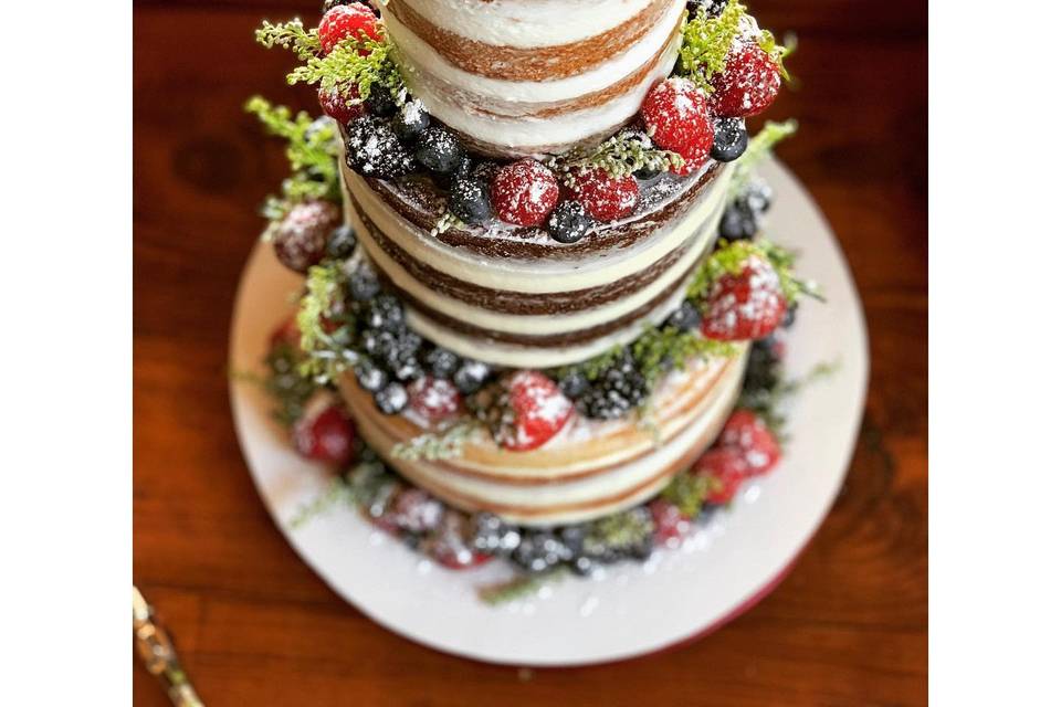 Naked Wedding Cake