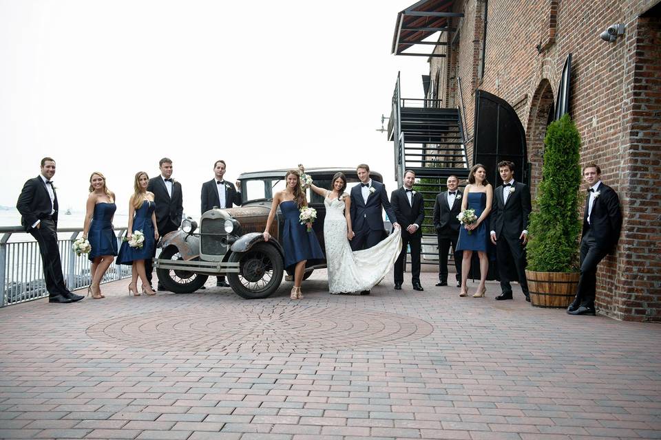 Vintage wedding car - Salzman & Ashley Studios