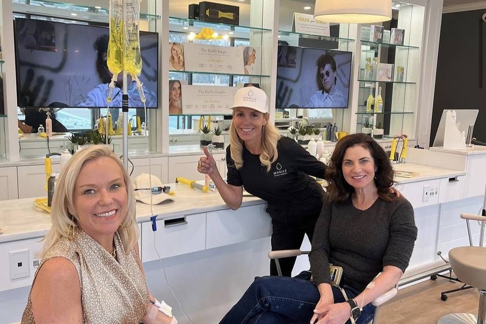 Getting hydrated at Drybar!