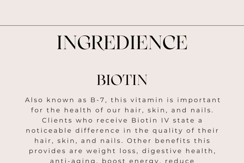 Infusion Ingredience
