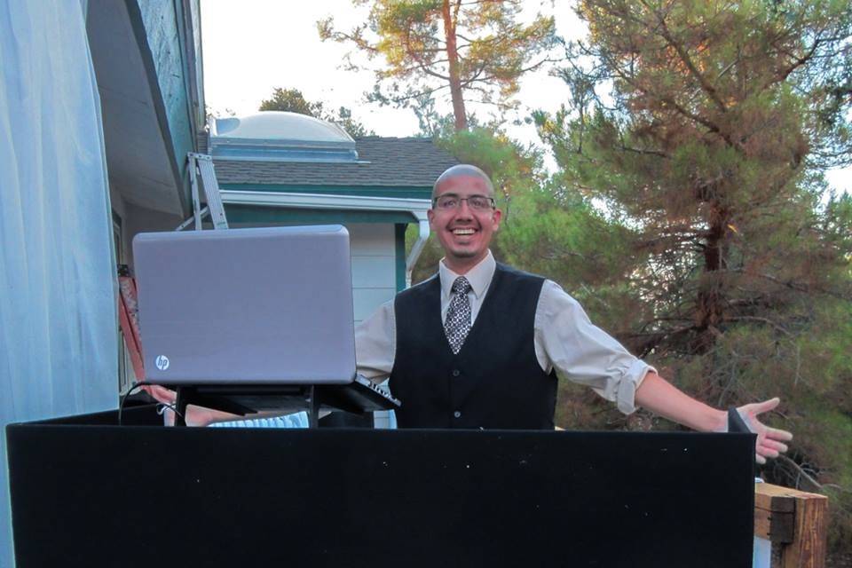 DJ Andrew in the mix at a wedding!