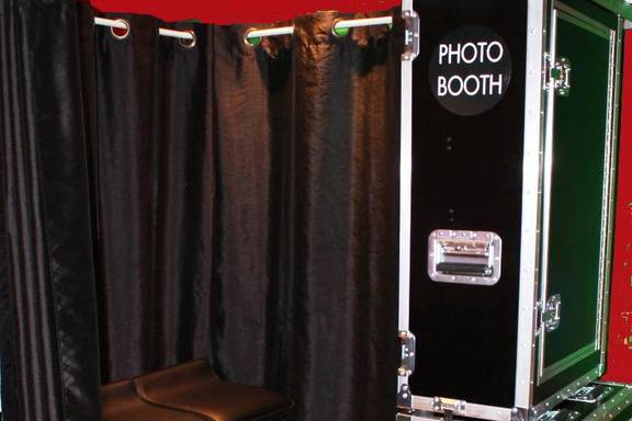 Small enclosed photo booth