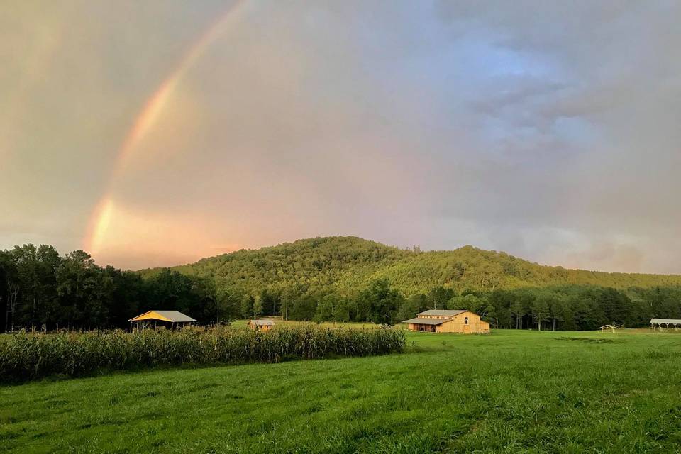 Rainbow over Angel Farm