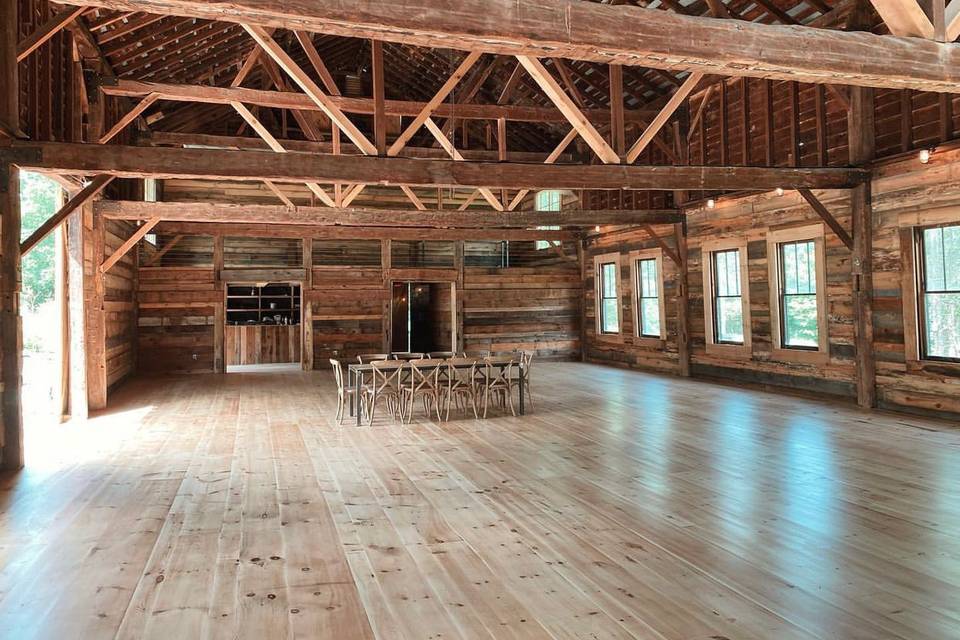 Pine barn floors