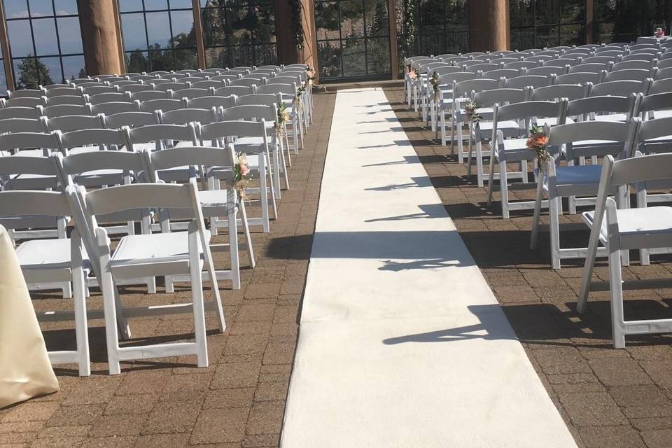 Ceremony with a view