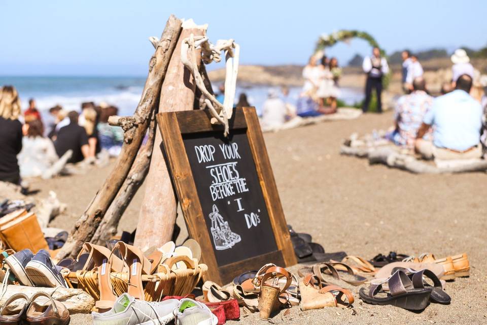 Nothing better than the sand between your toes. We loved how much fun everyone had at this wedding