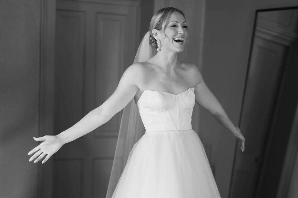 Happy bride