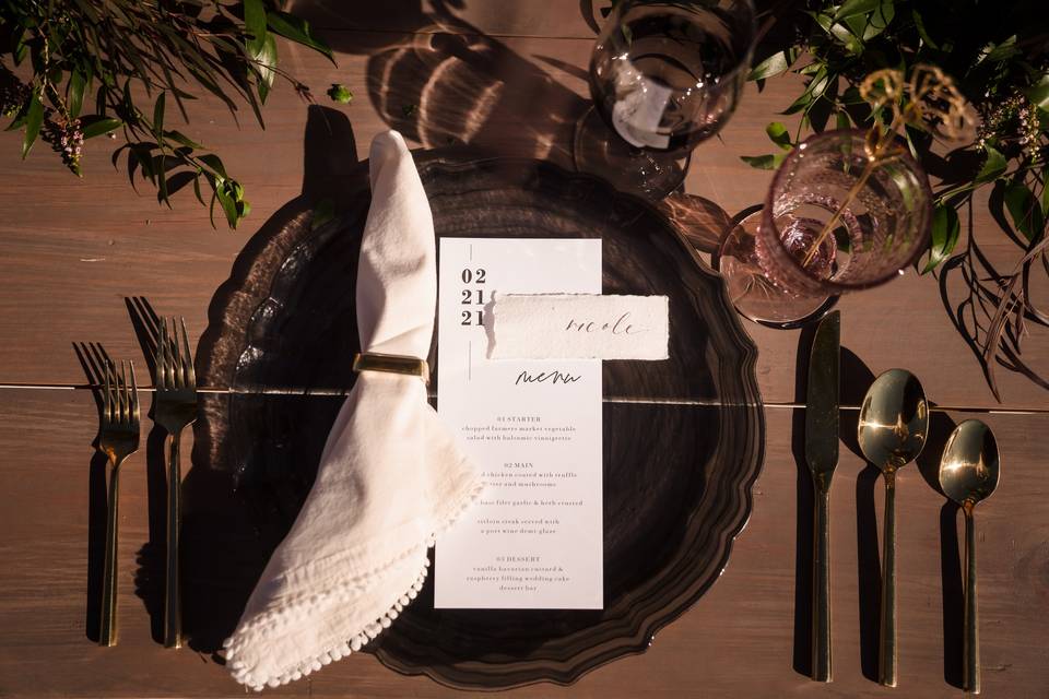 The place setting