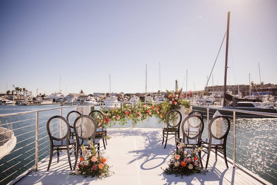 A yacht ceremony