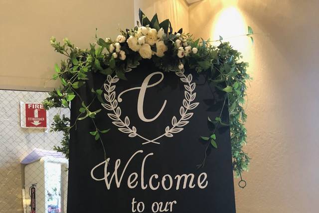 Welcome sign board