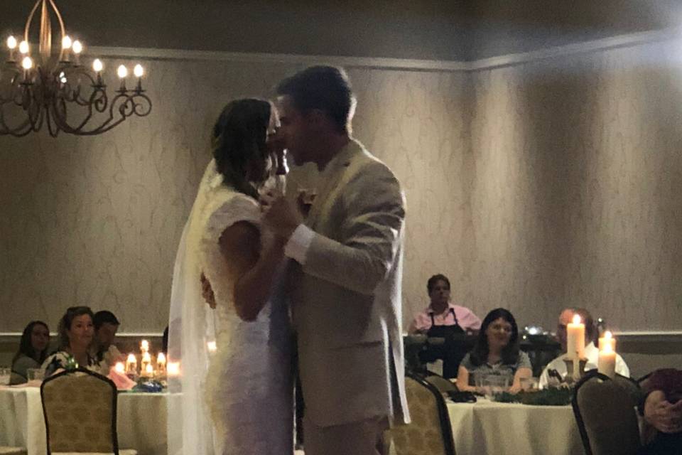 First dance as newlyweds