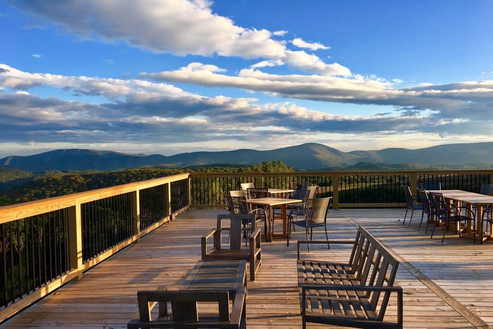 Terrace at Sunset