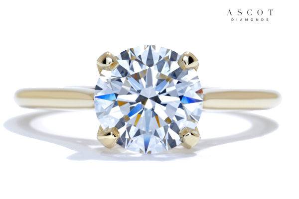 Custom-Emerald-Cut-Diamond-Engagement-Ring---Side-ways