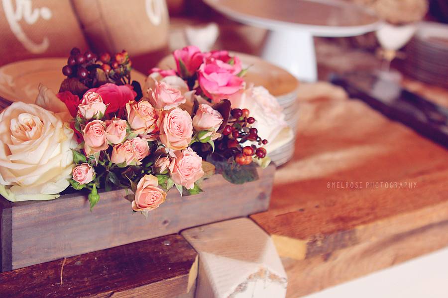 Barn Box Centerpieces