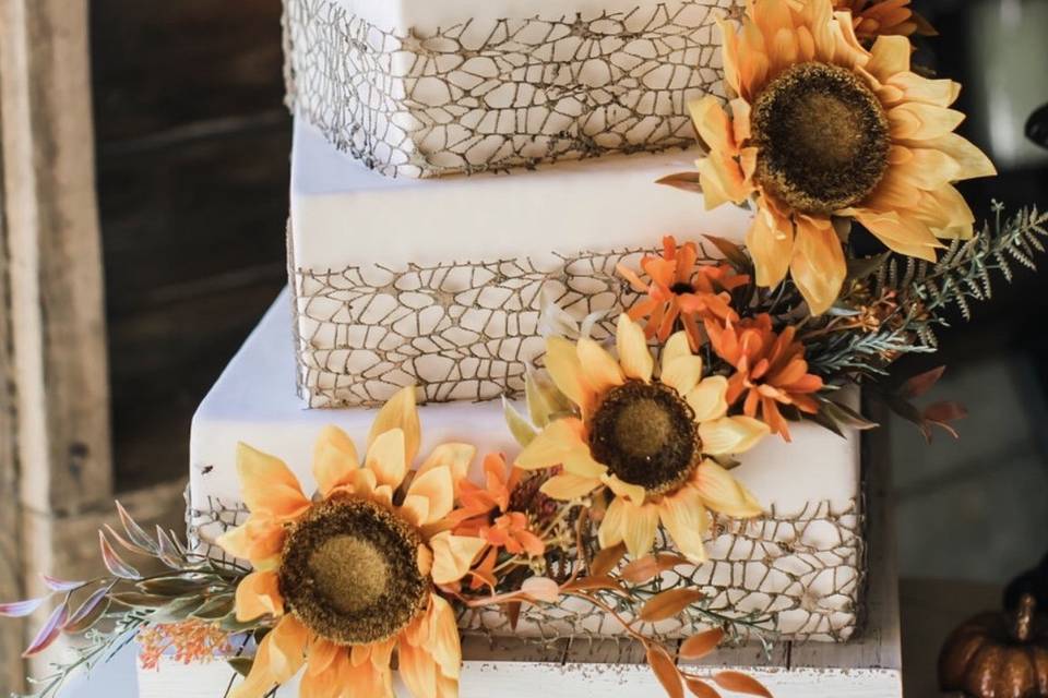 Fall wedding cake