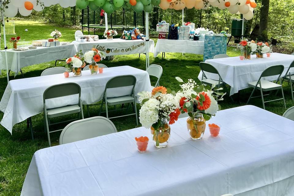 Baby Shower with Tents