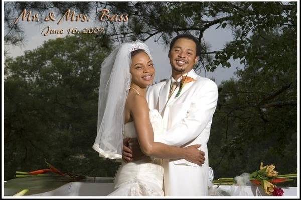 Another happy bride & groom