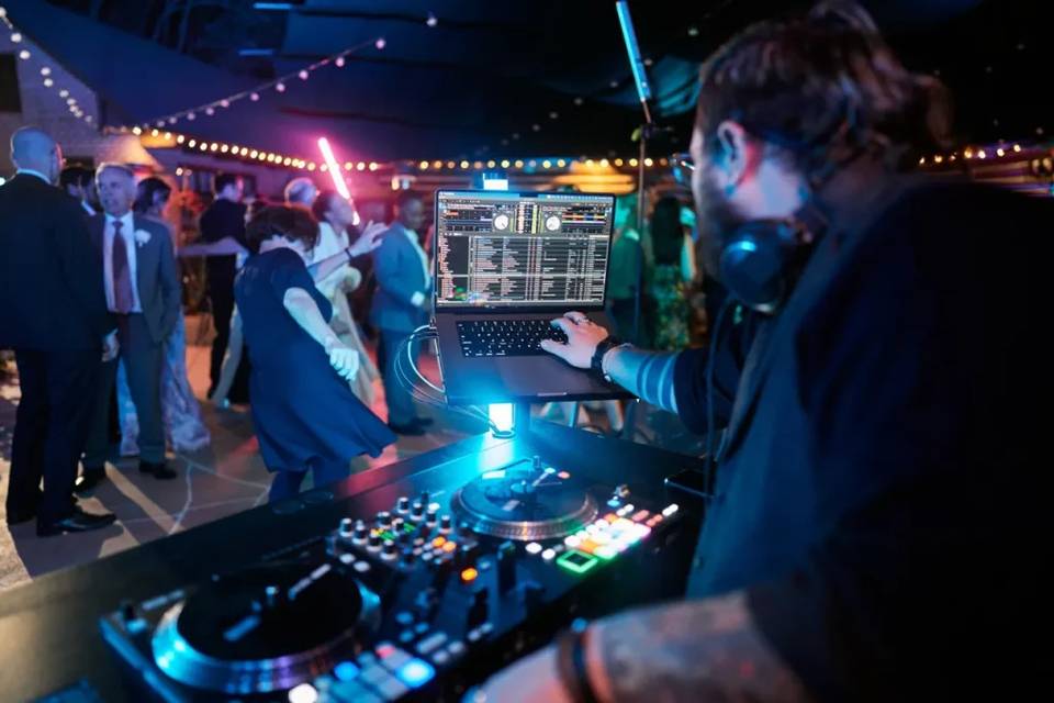 DJ Braxton curating the vibe