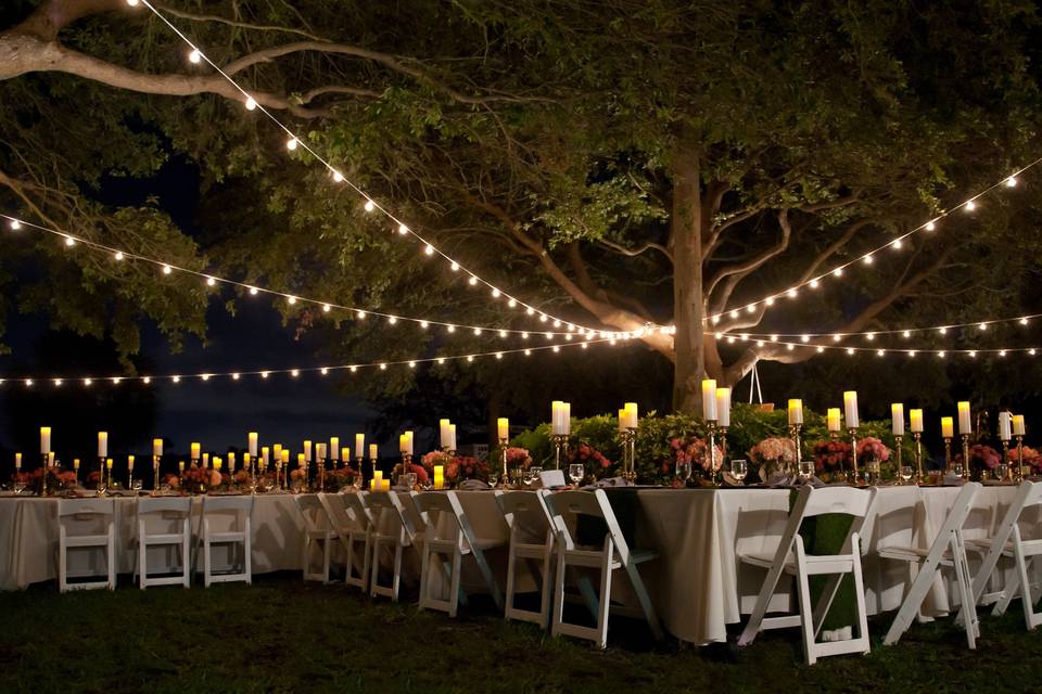 Evening reception lighting