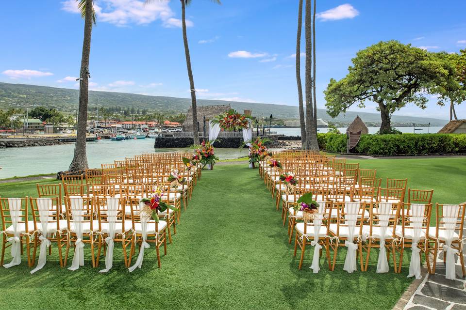 Oceanfront ceremony