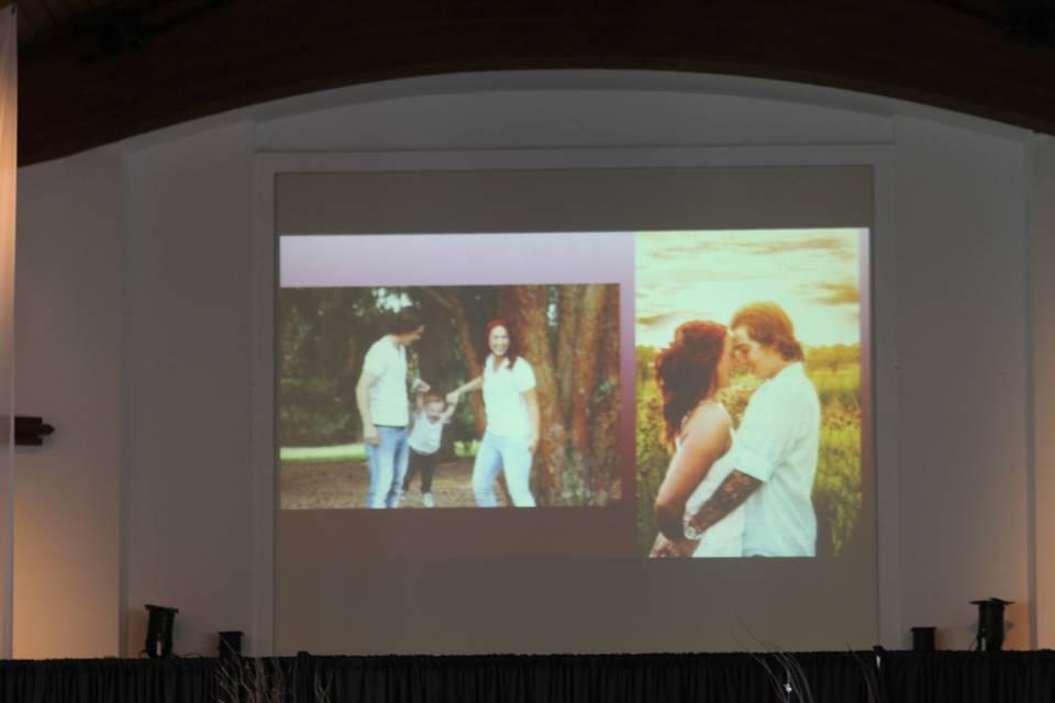 Indoor wedding ceremony