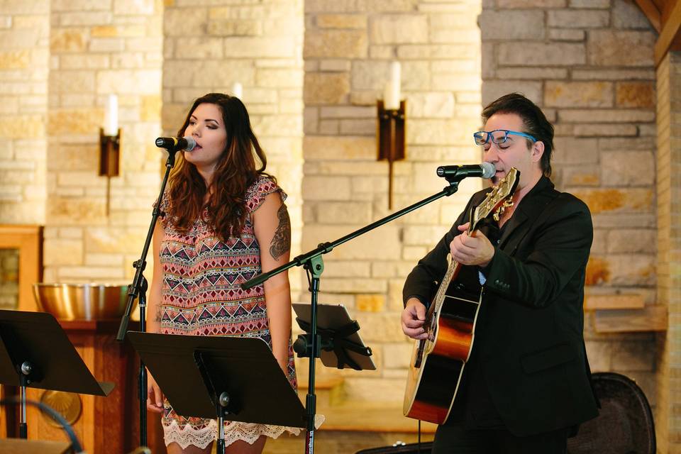 Indoor wedding ceremony