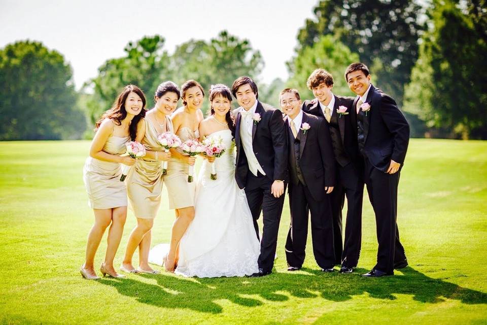 The bridal party at Southwind