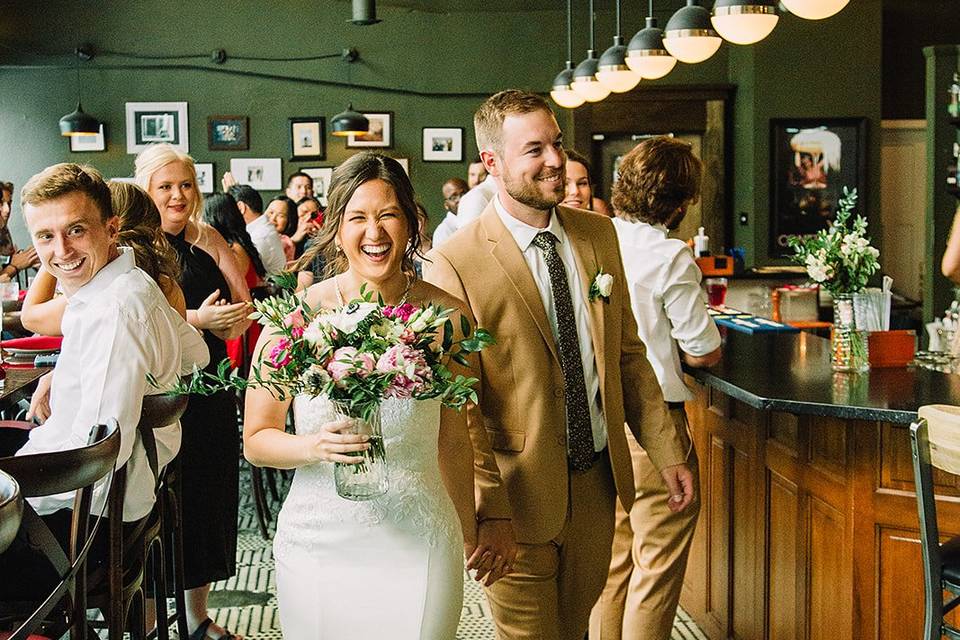 Bride + groom