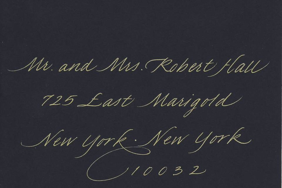 Calligraphy Custom Envelope
