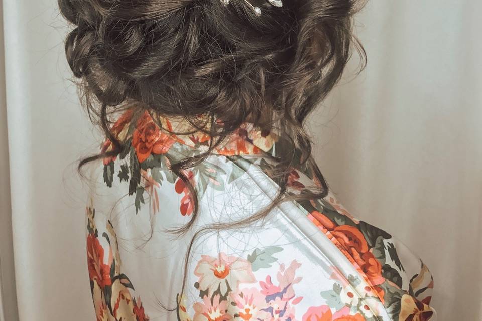 Whimsy bridal hair