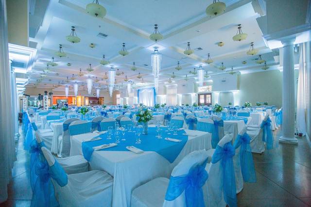 Wedding reception setup