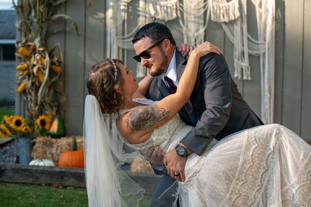 Casual country wedding