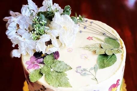 Wildflower Bridal Shower Cake