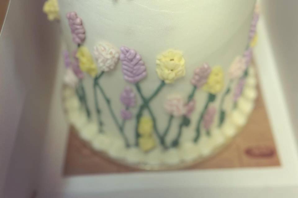 Wildflower Bridal Shower Cake