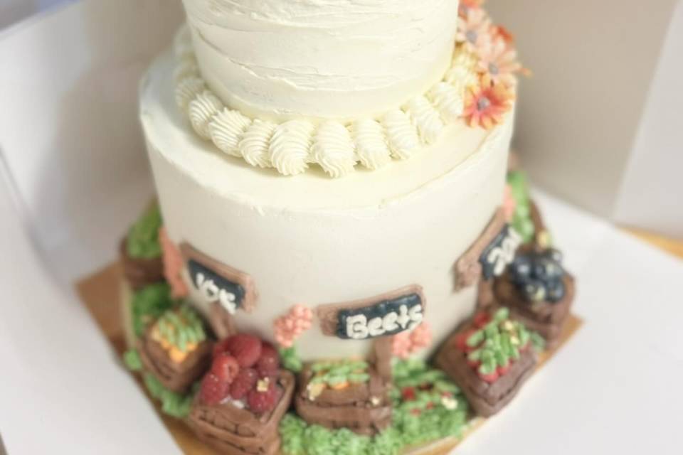 Locally Grown Themed Cake