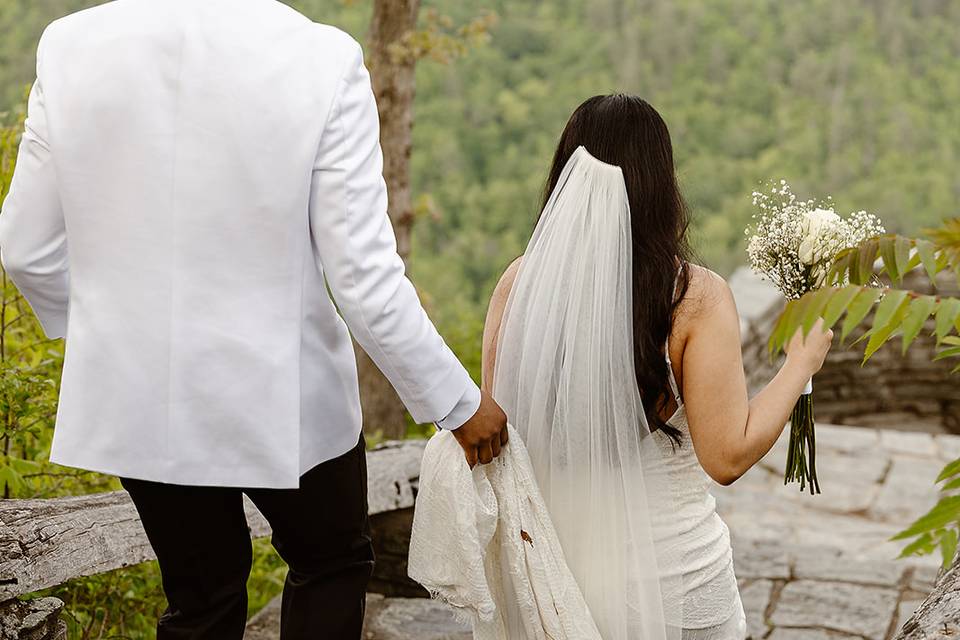Hiking elopement