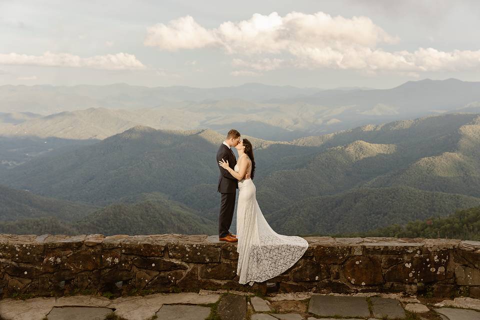 Wayah bald wedding