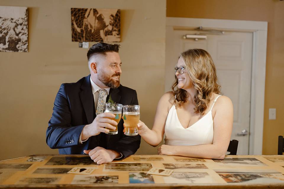 Brewery elopement