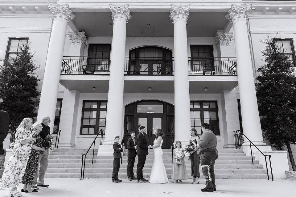 Coffee shop wedding
